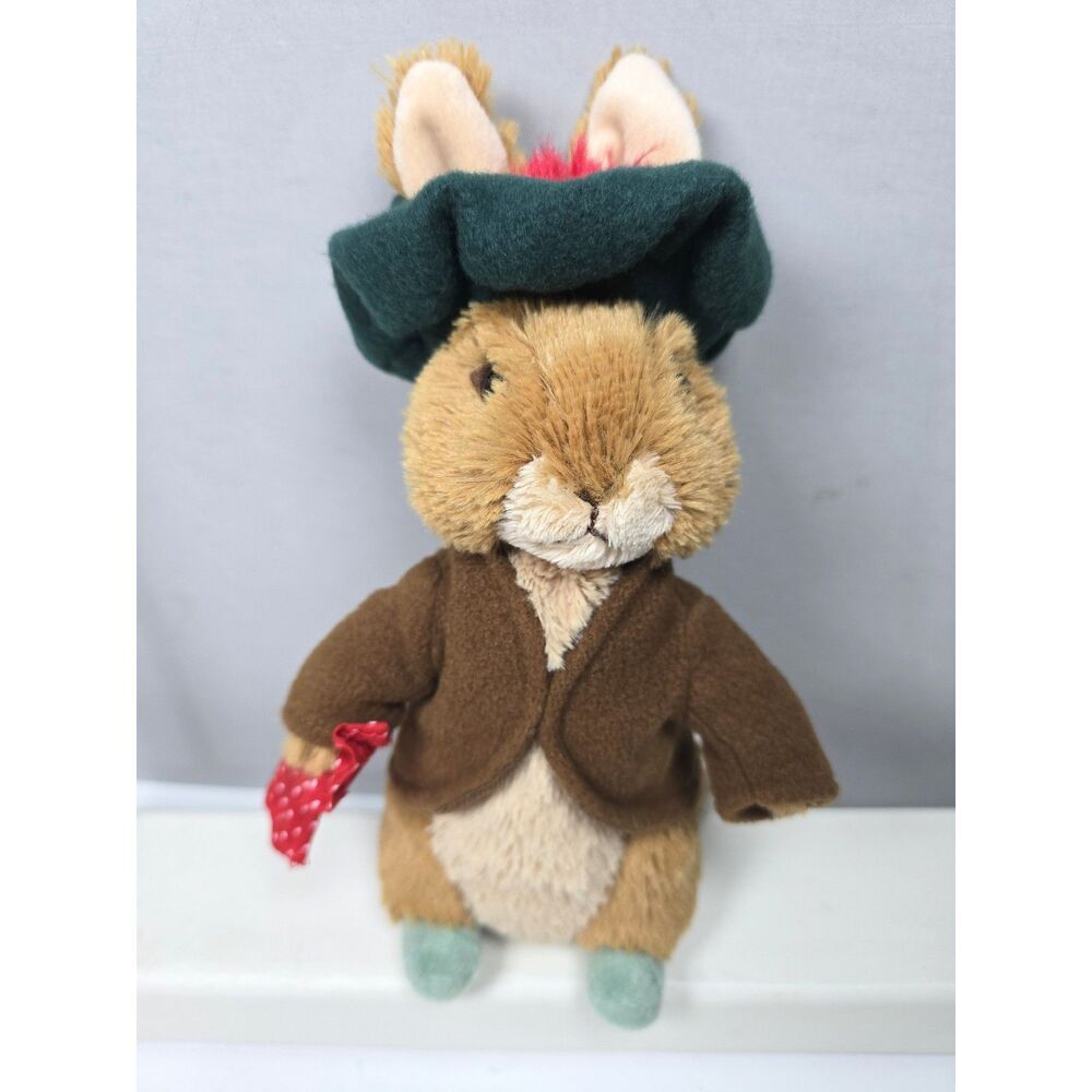 Vintage Benjamin Bunny Plush GUND Beatrix Potter 8" Stuffed Animal Cousin